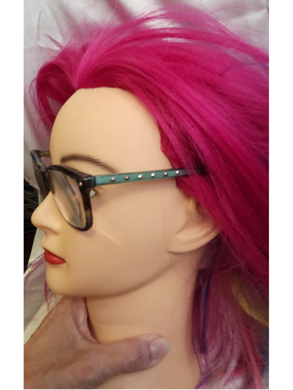 Diane von Furstenberg DVF5073 Eyeglass Frames in Tortoise & Teal - Picture 7 of 8